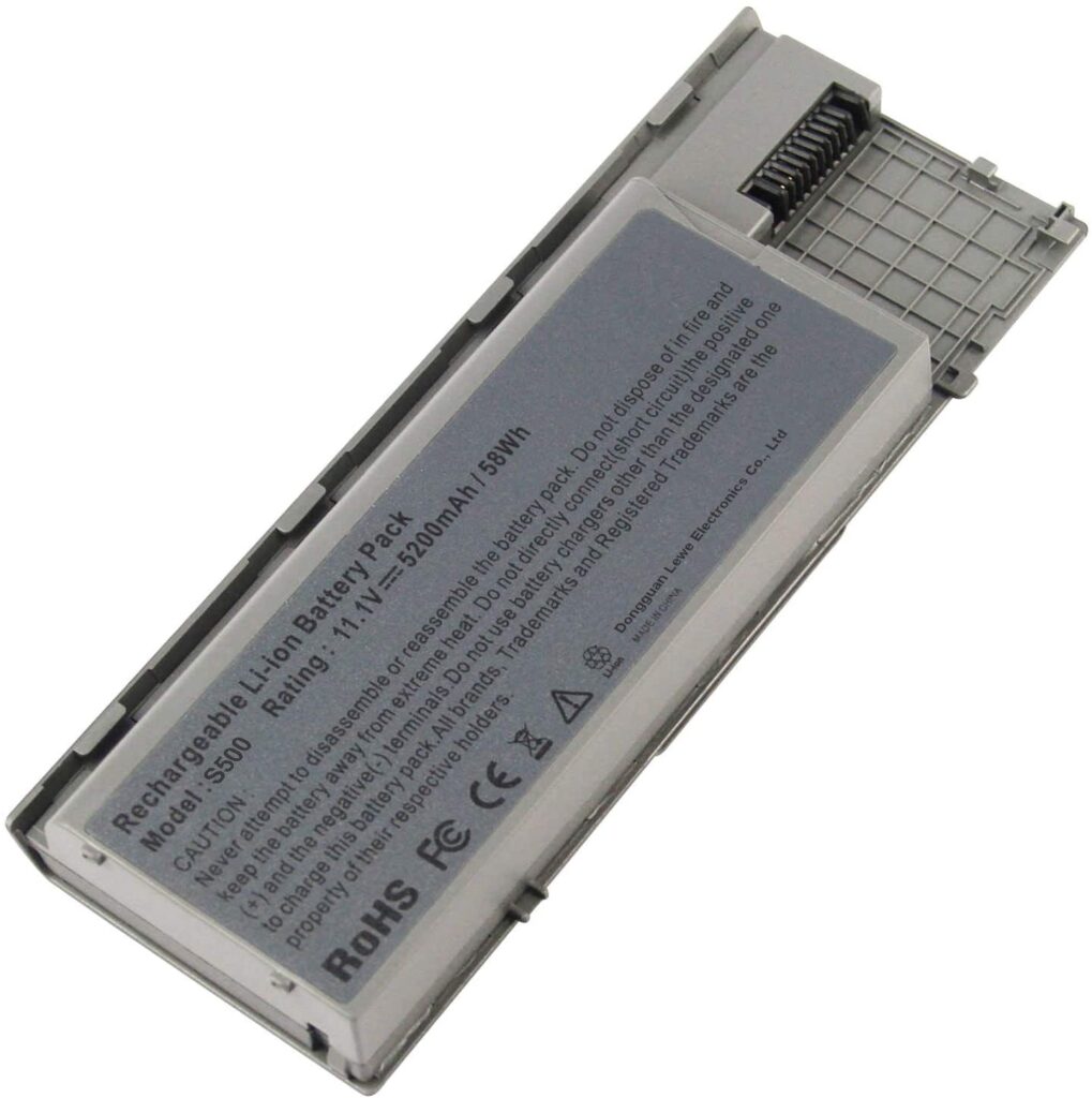 9-Cell 6600mAh Laptop Battery For Dell Latitude D620 D630 D830 – Replacement TC030 GD775