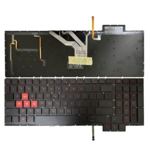 HP Omen 15-CE Backlit Red Gaming Laptop Keyboard